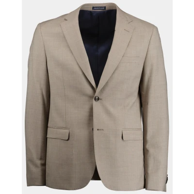 Afbeelding van Suitable Strato Toulon Kostuum Wol Beige Maat 52 Heren