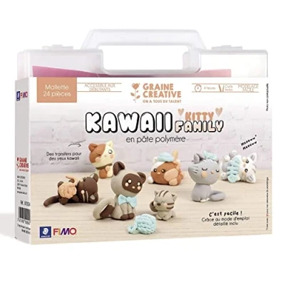 Afbeelding van Fimo Fimo® Koffer Kawaii Katten