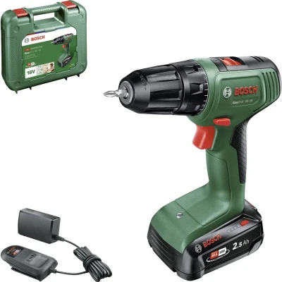 Afbeelding van Bosch Home and Garden EasyDrill 18V 38 0615A5008K Accu schroefboormachine 18 V 2.5 Ah Li ion Incl. accu, lader, koffer