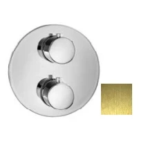 Afbeelding van SB Universale Round Inbouw thermostaatkraan met 2 uitgangen PVD goud 1208955167