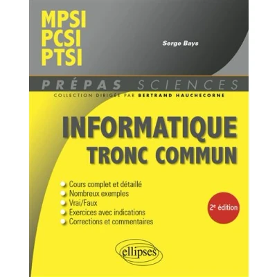 Image de Informatique tronc commun MPSI PCSI PTSI