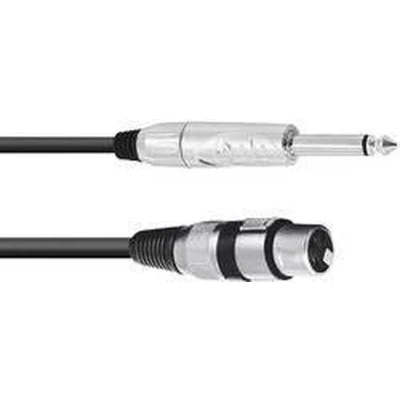 Afbeelding van Omnitronic Adaptercable XLR(F)/Jack mono 5m bk