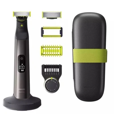 Afbeelding van Philips Oneblade Pro F+b Qp6651/61 Elektrisch Scheerapparaat Met 360 graden Mes, 14 Lengte instellingen En Led display