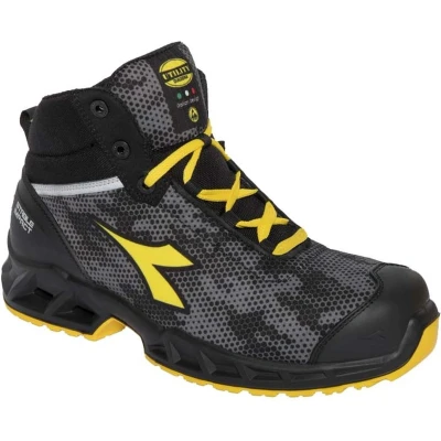 Afbeelding van Diadora Shark Stable Impact Mid S3 SRC ESD Zwart/Grijs Maat 45