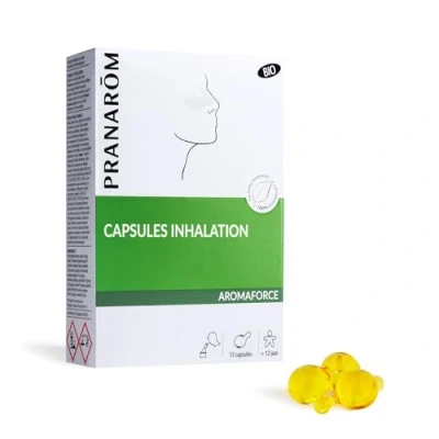 Afbeelding van Pranarôm Aromaforce Inhalatiecapsules Biologisch 15 Capsules