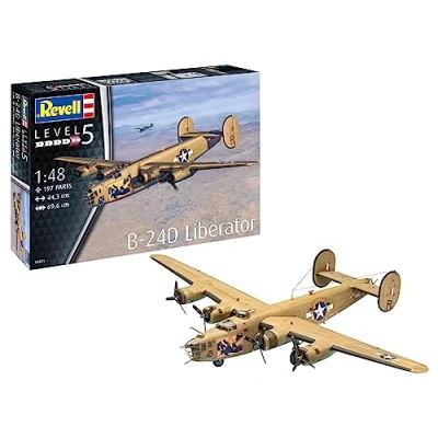 Afbeelding van 1:48 Revell 03831 B 24D Liberator Plane Plastic Modelbouwpakket