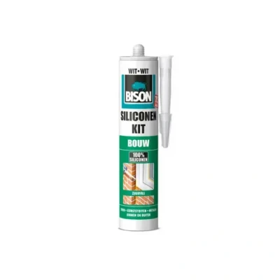 Afbeelding van Bison siliconenkit bouw wit 310 ml