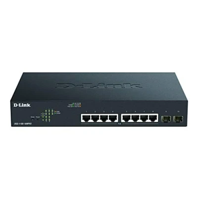 Afbeelding van D Link DGS 1100 10MPV2/E Netwerk switch RJ45/SFP 8 + 2 poorten 20 GBit/s PoE functie