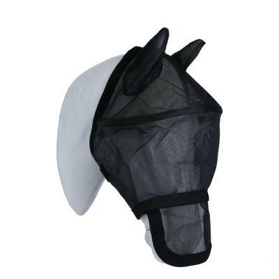 Afbeelding van Waldhausen Vliegenmasker Premium Space met Oren Zwart Cob