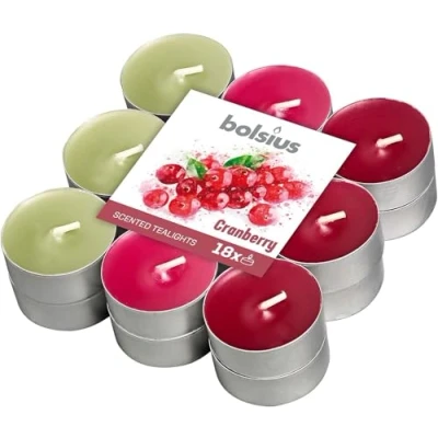 Afbeelding van Geurtheelicht 4u 18st br. cranberry Bolsius