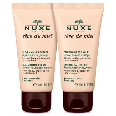 Afbeelding van NUXE Rêve De Miel Hand And Nail Cream 2 x 50 ml