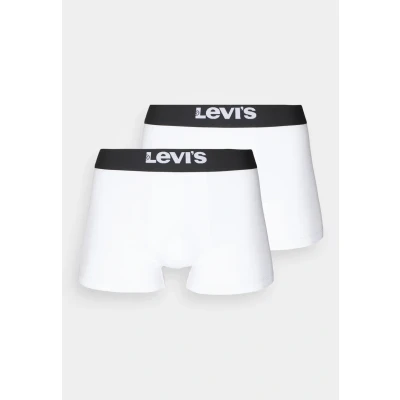 Afbeelding van Levi&#039;s MEN Solid Basic Trunk 2 PACK Onderbroeken, Heren, Maat: Small, White/black