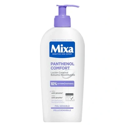 Afbeelding van Mixa panthenol Comfort Kalmerende en rustgevende lichaamsbalsem met plantaardige glycerine voor de gevoelige huid, 400 ml