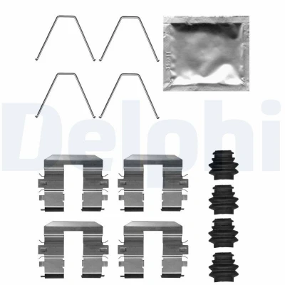 Afbeelding van DELPHI LX0708 Accessoireset, schijfremblok HYUNDAI: Tucson, KIA: Sportage IV