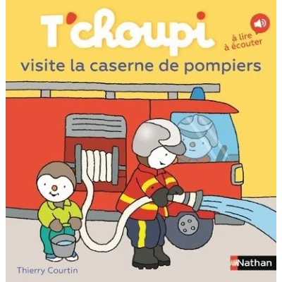 Image de Tchoupi visite la caserne des pompiers