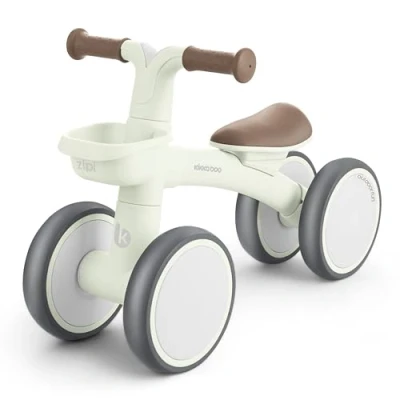 Afbeelding van KikkaBoo ZIPI loopfiets, babyfiets met mand, verstelbaar, kinderspeelgoed, babycadeau, mint