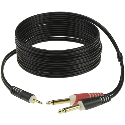 Afbeelding van Klotz soundcard kabel jack 3m AY5 0300, goudcontacten Invoerkabel