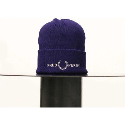 Afbeelding van Fred Perry Herren Accessoires Hoeden Beanie Violet One Size