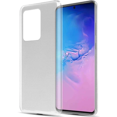 Afbeelding van Cadorabo Hoesje geschikt voor Samsung Galaxy S20 ULTRA in VOLLEDIG TRANSPARANT Beschermhoes gemaakt van flexibel TPU Silicone Case Cover