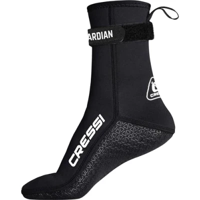 Afbeelding van CRESSI Guardian Mid High Unisex neopreen halfhoge sokken 2 mm met klittenbandsluiting zwart maat S