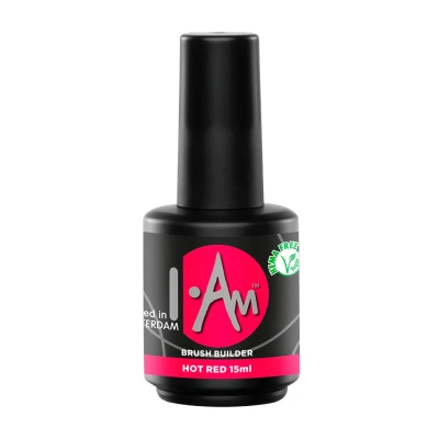 Afbeelding van I.Am Brush Builder Hot Red (15ml) Rood