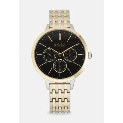 Afbeelding van BOSS Symphony Horloge silvecoloured/black/goldcoloured, Dames, Maat: One Size, Silve coloured/black/gold coloured