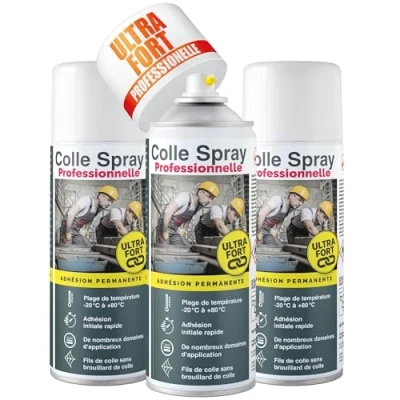 Afbeelding van EVERGLUE spuitlijm met variabele sproeikop, 400 ml, spuitbus (3 x sproeikop)