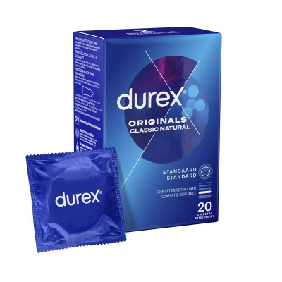 Afbeelding van Durex Condooms Classic Natural 4 x 20 stuks Voordeelverpakking