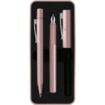 Afbeelding van Balpen en Vulpen Faber Castell Grip 2011 pale rose in giftbox