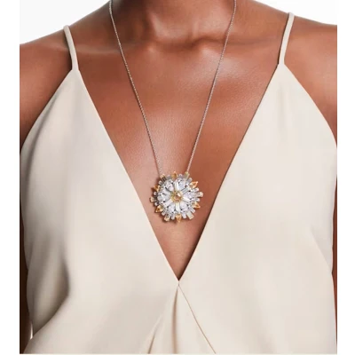 Afbeelding van Swarovski dames Idyllia ketting met kristal in de kleur Zilver