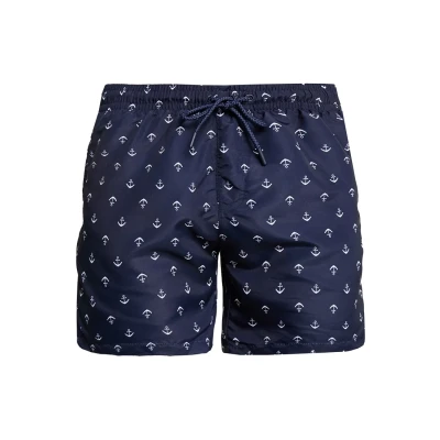Afbeelding van Urban Classics Pattern Zwemshorts, Heren, Maat: 5XL, Anchor