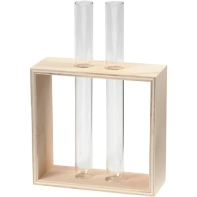 Afbeelding van Houten Rek met Reageerbuizen, 3dlg.