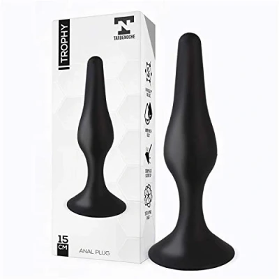 Afbeelding van Trophy Anal Plug 15 cm Silicone Black