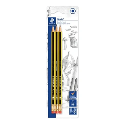 Afbeelding van Potlood Staedtler Noris HB blister à 3 stuks
