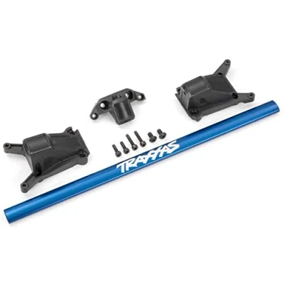 Afbeelding van Chassis brace kit, blue (fits Rustler 4X4 and Slash equipped with Low CG chassis)
