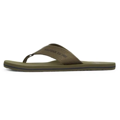 Afbeelding van Tommy Hilfiger 85 Fm0fm05339 strandsandalen, teenslippers, heren, Khaki (stad)