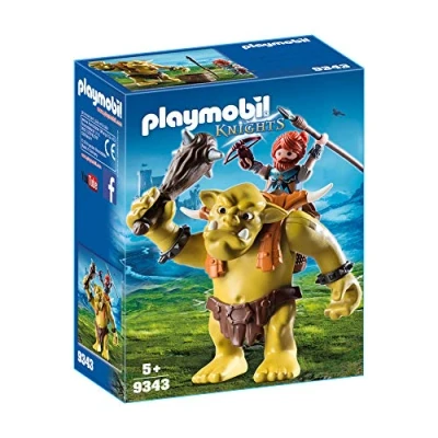 Image de Playmobil Knights 9343 Troll géant et soldat nain