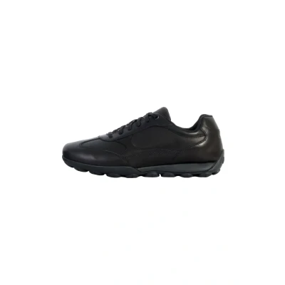 Afbeelding van Geox Basket CUIR Sneakers laag, Heren, Maat: 40, Noir Kunststof