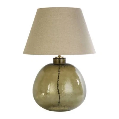 Afbeelding van Searchlight Zenith Tafellamp Ø 40 X 54 Cm Groen En Beige