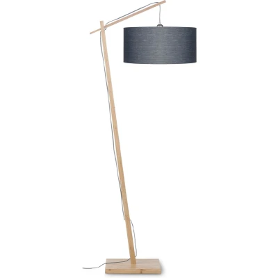Afbeelding van GOOD&amp;MOJO Vloerlamp Andes Bamboe/Donkergrijs 72x47x176cm Bruin
