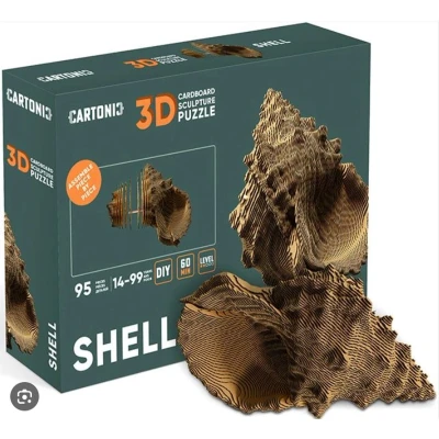 Afbeelding van CARTONIC Shell 3D puzzel Speelgoed DIY Creatief Karton Kinderen en volwassen Schelp