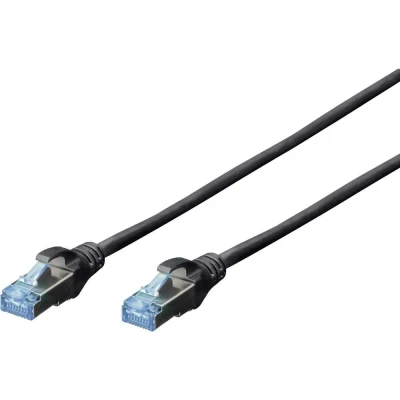 Afbeelding van Digitus DK 1531 030/BL RJ45 Netwerkkabel, patchkabel CAT 5e SF/UTP 3.00 m Zwart 1 stuk(s)