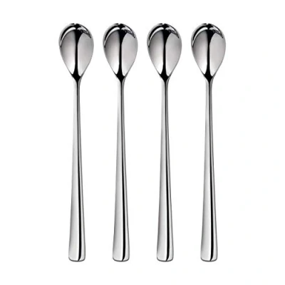 Afbeelding van Robert Welch Malvern Lichtgevend 4 delige set theelepels met lange greep in geschenkdoos