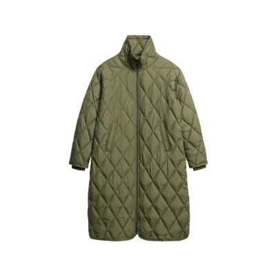Afbeelding van Superdry LONG Winterjas, Dames, Maat: 38, Chive green