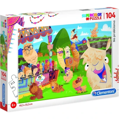 Afbeelding van Clementoni Legpuzzel Supercolor Puzzel Collectie No probllama 104 stukjes, puzzels kinderen