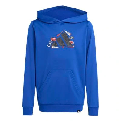 Afbeelding van adidas Mixte enfant CLIMACOOL CAMO TRAINING GRAPHIC HOODIE JUNIOR, team royal blue, 7 8 Years