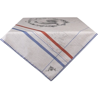 Afbeelding van Clayre &amp; Eef Tafelkleed 150x250 cm Beige Katoen Rechthoek Haan