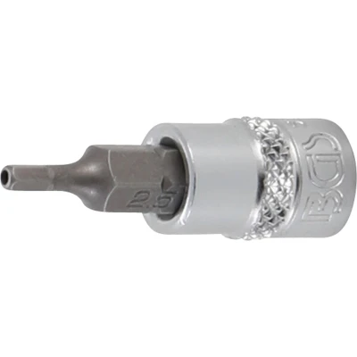 Afbeelding van BGS Dopsleutelbit 1/4&quot; binnenzeskant met boring 2,5 mm