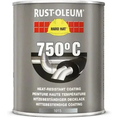 Afbeelding van Rust oleum hittebestendige coating 750 ml, zwart, blik