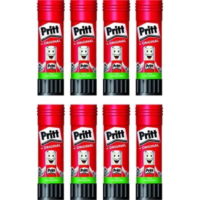 Afbeelding van Pritt Transparante lijmstift, wasbaar, oplosmiddelvrij, 43 g (8 stuks)